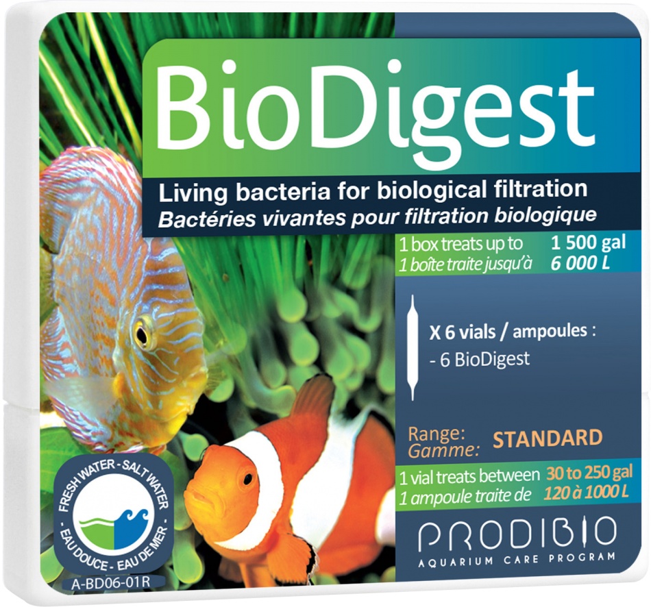 Bacterii acvariu fiole Bio Digest x 6 