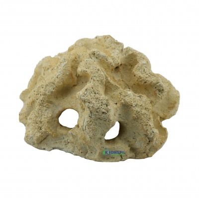 Decor ceramic acvariu Aquaroche Reef-Gobie Home 2 holes