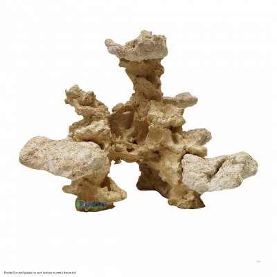 Decor ceramic acvariu Aquaroche Reef Right Grottoe H 45 cm