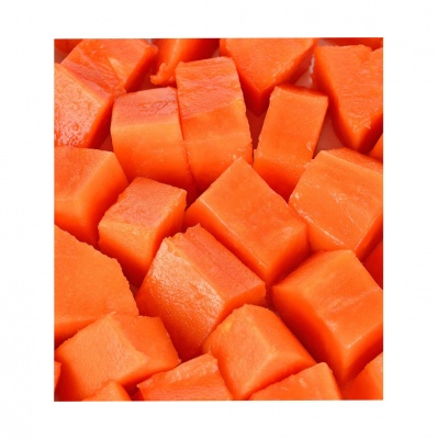 Papaya cuburi 20x20 mm - 10kg, pret/kg