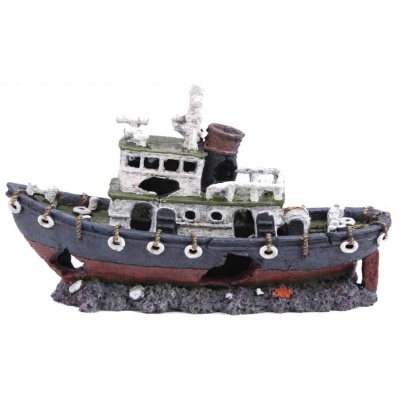 Decor acvariu Epava pescador gri