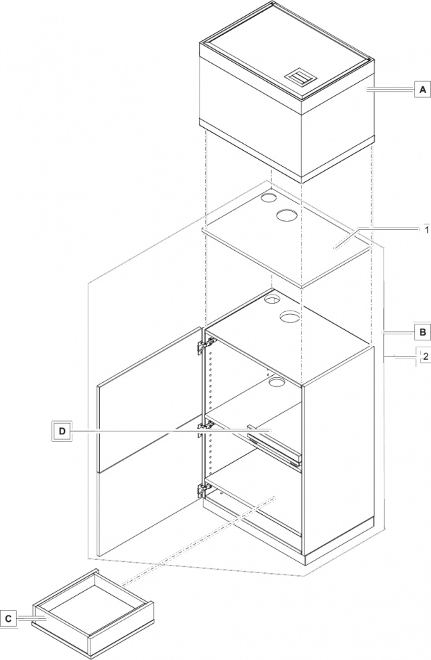 Acvariu Oase HighLine optiwhite 125 Antracit