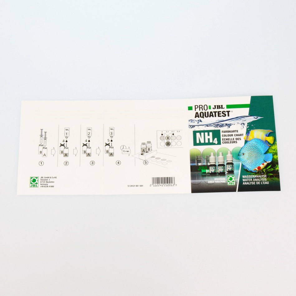 Test apa acvariu JBL PRO AQUATEST NH4