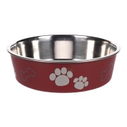 Bol inox KENA Rosu 21cm/1500ml