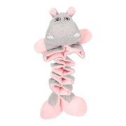Jucarie puppy FILSY HIPPO Gri/Roz 18x11x34cm