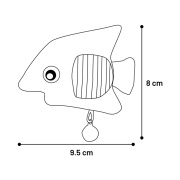 Jucarie pisici STRELLOW peste Galben 9,5x8x3cm