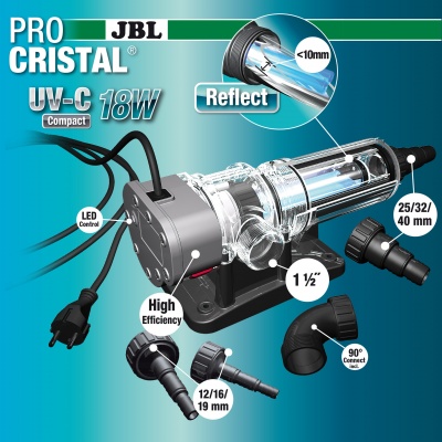  Filtru UV-C acvariu JBL PRO CRISTAL Compact UV-C 18 W