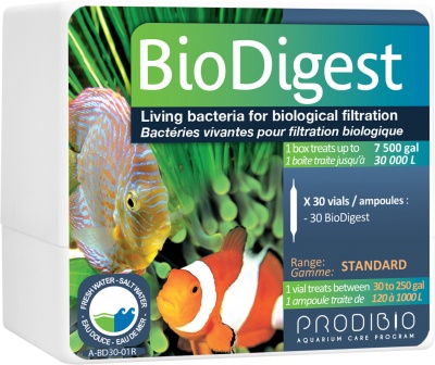 Bacterii acvariu fiole Prodibio Bio Digest x 30 