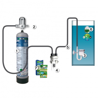 Set fertilizare CO2 JBL ProFlora u504