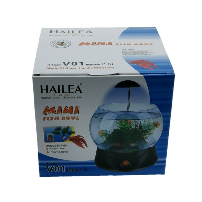 Acvariu bol cu LED Hailea V01 Galben 2.5 l